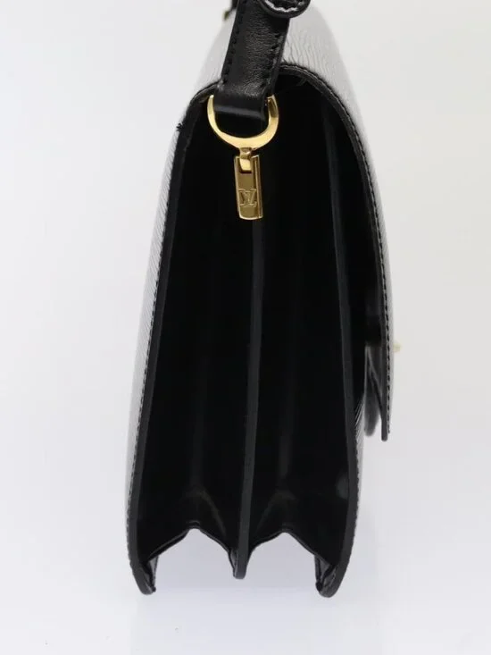 LOUIS VUITTON Epi Bicolor Free Run Shoulder Bag Black Blue M52415 LV Auth 79972 - Picture 5 of 16